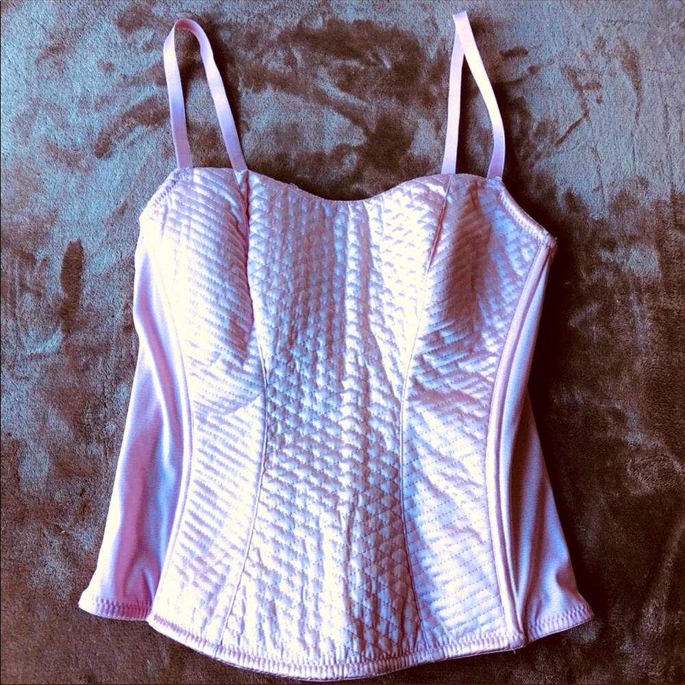native intimates pink corset Sz M